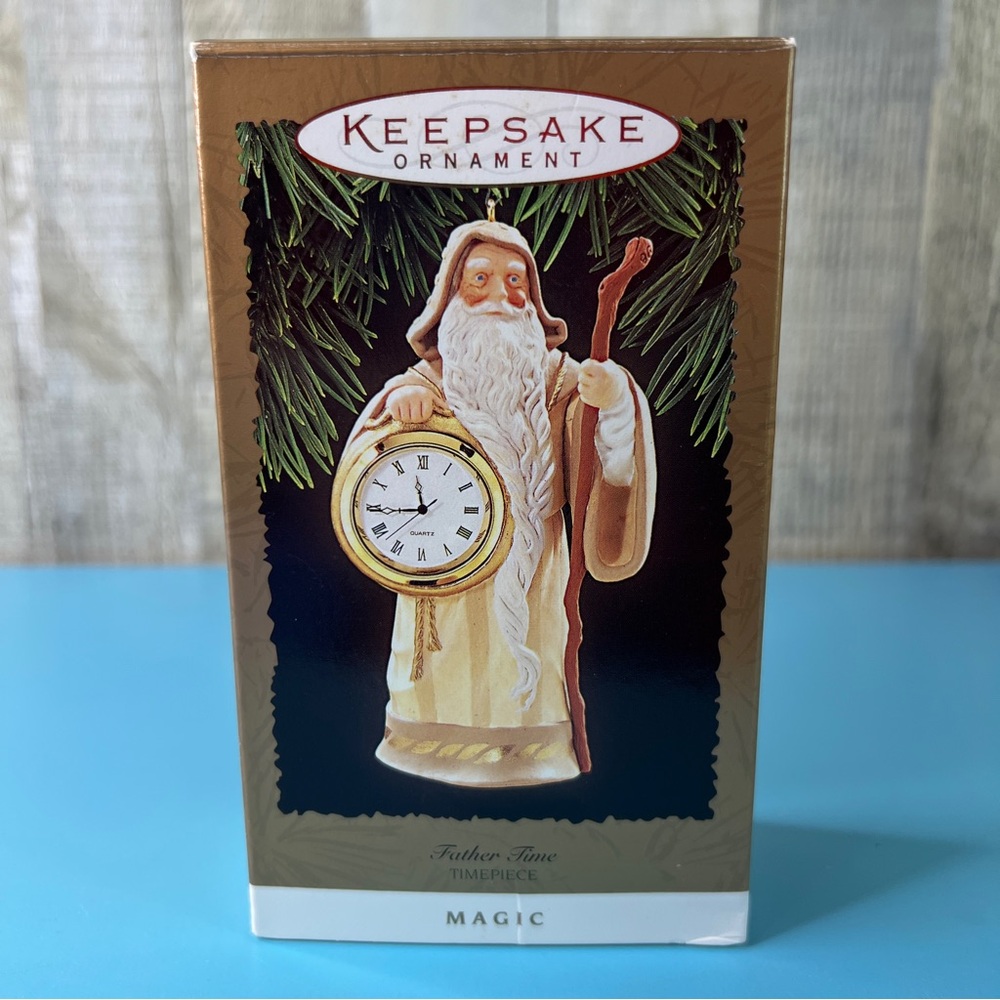Hallmark Keepsake Ornament Father Time Timepiece Magic Handcrafted & Dated 1996